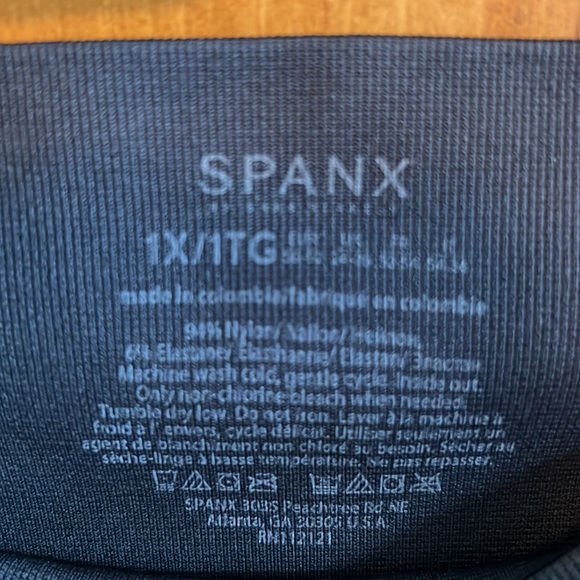 SPANX Camo Print High Waisted Seamless Knit Look At Me Now Leggings Size 1X - Picture 5 of 5